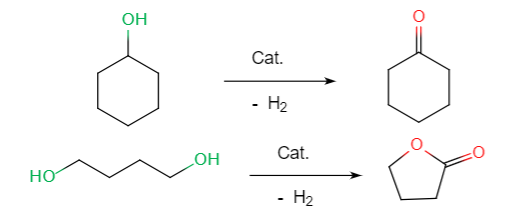 醇脱氢到醛/酮/酯